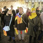 05.12.2017 Belgia. Bruksela. Centrum wieczorem. Wiec poparcia dla wolnej Katalonii / Jarosław Kubalski / Radio Kielce