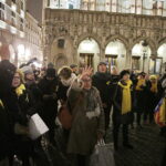 05.12.2017 Belgia. Bruksela. Centrum wieczorem. Wiec poparcia dla wolnej Katalonii / Jarosław Kubalski / Radio Kielce