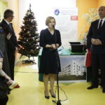 11.12.2017 Kielce. Wmurowanie kamienia węgielnego pod budowę pawilonu szpitala MSWiA przy ulicy Wojska Polskiego. Poseł Anna Krupka / Jarosław Kubalski / Radio Kielce