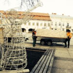 14.12.2017 Kielce. Przygotowania do Jarmarku Bożonarodzeniowego na Rynku / Jarosław Kubalski / Radio Kielce