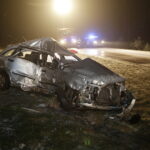 Wypadek w Borkowie. W zderzeniu autobusu z autem osobowym zginęła 27-letnia kobieta / Jarosław Kubalski / Radio Kielce