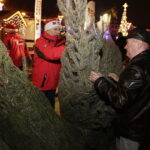 21.12.2017 Ostrowiec Świętokrzyski. Radio Kielce rozdaje choinki na święta / Jarosław Kubalski / Radio Kielce