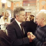 24.12.2017 Kielce. Wigilia dla samotnych, ubogich i bezdomnych w WDK. Senator Krzysztof Słoń  / Jarosław Kubalski / Radio Kielce