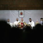 25.12.2017 Kielce. Jan Piotrowski celebrował Pasterkę w budującym się kościele świętej Hiacynty i Franciszka w Kielcach / Jarosław Kubalski / Radio Kielce