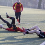 27.12.2017 Kielce. 40. Sylwestrowy Turniej Piłki Nożnej im. Jerzego Wójcika. Mecz Czarnovia - Jaśki / Jarosław Kubalski / Radio Kielce