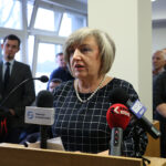 Sąd Okręgowy w Kielcach. Rozprawa odwoławcza od decyzji Krajowej Izby Odwoławczej w sprawie przetargu na obsługę komunikacji miejskiej w stolicy regionu świętokrzyskiego. Na zdjęciu: Elżbieta Śreniawska, prezes MPK Kielce / Marzena Mąkosa / Radio Kielce