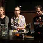 Konferencja w Teatrze im. S. Żeromskiego dotycząca najbliższej premiery - spektaklu "1946". Anna Antoniewicz, Dagna Dywicka, Tomasz Śpiewak / Marzena Mąkosa / Radio Kielce