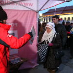 Akcja choinki dla słuchaczy na Rynku w Kielcach / Marzena Mąkosa / Radio Kielce