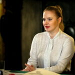 Konferencja dotycząca projektu "Pałac w Muzeum, Muzeum w Pałacu". Agnieszka Masny - koordynator projektu / Marzena Mąkosa / Radio Kielce