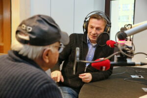 Jan Nowicki i Paweł Solarz / Marzena Mąkosa / Radio Kielce
