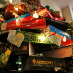 Choinka z książek w Bibliotece Uniwersytetu Jana Kochanowskiego w Kielcach / Marzena Mąkosa / Radio Kielce