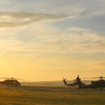 Śmigłowce Black Hawk odlatują z Masłowa / Marzena Mąkosa / Radio Kielce