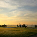 Śmigłowce Black Hawk odlatują z Masłowa / Marzena Mąkosa / Radio Kielce