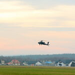 Śmigłowce Black Hawk odlatują z Masłowa / Marzena Mąkosa / Radio Kielce