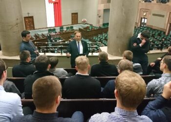 Klerycy z Wyższego Seminarium Duchownego w Sandomierzu zwiedzali Sejm / archiwum prywatne