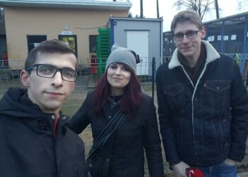 Na zdjęciu od lewej: Michał Kita, Anna Szuba, Mateusz Kaczmarczyk / Radio Kielce