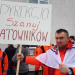 Protest ratowników przed ŚCO / Marzena Mąkosa / Radio Kielce