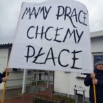 Protest pracowników w zakładach MAN Bus, którzy domagają się podwyżek płac / Marzena Mąkosa / Radio Kielce