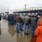 Protest pracowników w zakładach MAN Bus, którzy domagają się podwyżek płac / Marzena Mąkosa / Radio Kielce