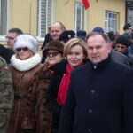 Obchody 155. rocznicy wybuchu Powstania Styczniowego. Od lewej: Agata Wojtyszek, wojewoda świętokrzyski, Maria Zuba, poseł PiS, Anna Krupka, poseł PiS, Marek Kwitek, poseł PiS, Marek Materek, prezydent Starachowic / Tomasz Piwko / Radio Kielce