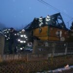 Miedziana Góra. Pożar drewnianego domu / Marcin Różyc / Radio Kielce