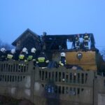 Miedziana Góra. Pożar drewnianego domu / Marcin Różyc / Radio Kielce