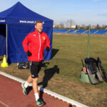 Testy wydolnościowe piłkarzy Korony Kielce na stadionie lekkoatletycznym / Rafał Szymczyk / Radio Kielce