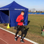 Testy wydolnościowe piłkarzy Korony Kielce na stadionie lekkoatletycznym / Rafał Szymczyk / Radio Kielce