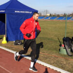Testy wydolnościowe piłkarzy Korony Kielce na stadionie lekkoatletycznym / Rafał Szymczyk / Radio Kielce