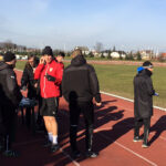 Testy wydolnościowe piłkarzy Korony Kielce na stadionie lekkoatletycznym / Rafał Szymczyk / Radio Kielce