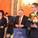 Noworoczne spotkanie marszałka woj. świętokrzyskiego Adama Jarubasa z dziennikarzami / Krzysztof Bujnowicz / Radio Kielce