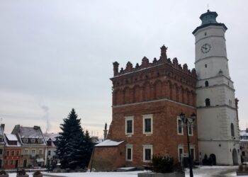 Sandomierz. Stare miasto. Zima / Grażyna Szlęzak - Wójcik / Radio Kielce
