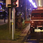 02.01.2018 Końskie. W jednym z bloków przy ulicy Zamkowej znaleziono materiały pirotechniczne.  Mieszkańców ewakuowano / Jarosław Kubalski / Radio Kielce