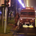 02.01.2018 Końskie. W jednym z bloków przy ulicy Zamkowej znaleziono materiały pirotechniczne.  Mieszkańców ewakuowano / Jarosław Kubalski / Radio Kielce