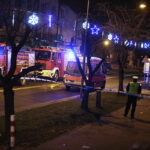 02.01.2018 Końskie. W jednym z bloków przy ulicy Zamkowej znaleziono materiały pirotechniczne.  Mieszkańców ewakuowano / Jarosław Kubalski / Radio Kielce