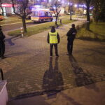 02.01.2018 Końskie. W jednym z bloków przy ulicy Zamkowej znaleziono materiały pirotechniczne.  Mieszkańców ewakuowano / Jarosław Kubalski / Radio Kielce