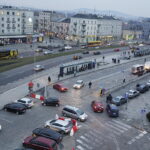 02.01.2018 Kielce. Tymczasowy dworzec autobusowy przed dworcem PKP / Jarosław Kubalski / Radio Kielce