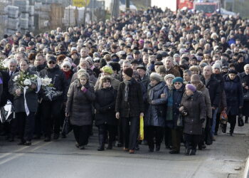 02.01.2018 Łagów. Pogrzeb księdza kanonika Jerzego Beksińskiego / Jarosław Kubalski / Radio Kielce