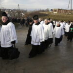 02.01.2018 Łagów. Pogrzeb księdza kanonika Jerzego Beksińskiego / Jarosław Kubalski / Radio Kielce