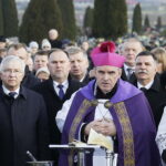 02.01.2018 Łagów. Pogrzeb księdza kanonika Jerzego Beksińskiego. Biskup Krzysztof Nitkiewicz / Jarosław Kubalski / Radio Kielce