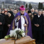 02.01.2018 Łagów. Pogrzeb księdza kanonika Jerzego Beksińskiego. Biskup Krzysztof Nitkiewicz / Jarosław Kubalski / Radio Kielce