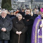 02.01.2018 Łagów. Pogrzeb księdza kanonika Jerzego Beksińskiego. Biskup Krzysztof Nitkiewicz / Jarosław Kubalski / Radio Kielce