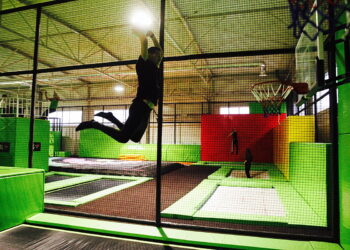 03.01.2018 Kielce. Park trampolin i zabaw Fly Sky przy ulicy Skrajnej / Jarosław Kubalski / Radio Kielce