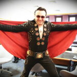 04.02.2018 Kielce. Polski Elvis Presley czyli Marcin Życzyński w Radiu Kielce / Jarosław Kubalski / Radio Kielce