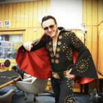 04.02.2018 Kielce. Polski Elvis Presley czyli Marcin Życzyński w Radiu Kielce / Jarosław Kubalski / Radio Kielce