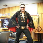 04.02.2018 Kielce. Polski Elvis Presley czyli Marcin Życzyński w Radiu Kielce / Jarosław Kubalski / Radio Kielce