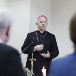 05.01.2018 Kielce. Opłatek u "Solidarności". Biskup Jan Piotrowski / Jarosław Kubalski / Radio Kielce