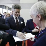 05.01.2018 Kielce. Opłatek u "Solidarności". Poseł Andrzej Kryj i senator Krzysztof Słoń / Jarosław Kubalski / Radio Kielce