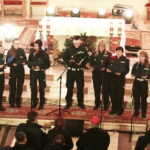 08.01.2018 Kielce. Gala Finałowa Świętokrzyskiego Festiwalu Kolęd i Pastorałek w kościele p.w. Św. Maksymiliana Kolbe. Kolęda Policyjna / Jarosław Kubalski / Radio Kielce