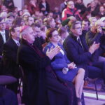 08.01.2018 Kielce. Gala Finałowa Świętokrzyskiego Festiwalu Kolęd i Pastorałek w kościele p.w. Św. Maksymiliana Kolbe. Biskup Jan Piotrowski, wojewoda Agata Wojtyszek i marszałek Adam Jarubas / Jarosław Kubalski / Radio Kielce